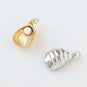 Stainless Steel Imitation Pearl and Shell 3D Charm