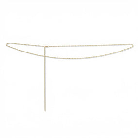 31" + 4" 18 Karat Gold PVD Stainless Steel Singapore Waist Chain