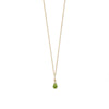 16" 14 Karat Gold Birthstone Necklace (January-December)