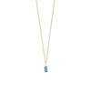 16" 14 Karat Gold Birthstone Necklace (January-December)