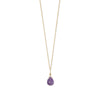 16" 14 Karat Gold Birthstone Necklace (January-December)