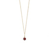 16" 14 Karat Gold Birthstone Necklace (January-December)