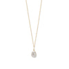 16" 14 Karat Gold Birthstone Necklace (January-December)