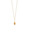 16" 14 Karat Gold Birthstone Necklace (January-December)