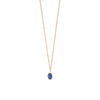 16" 14 Karat Gold Birthstone Necklace (January-December)