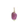 Individual 14 Karat Gold Birthstone Charm (January-December)