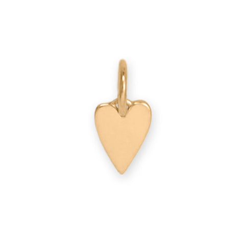 14 Karat Gold Tiny Heart Charm