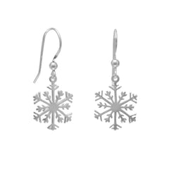 Polished Snowflake Earrings