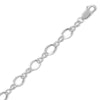 8" Polished Figure 8 Charm Bracelet