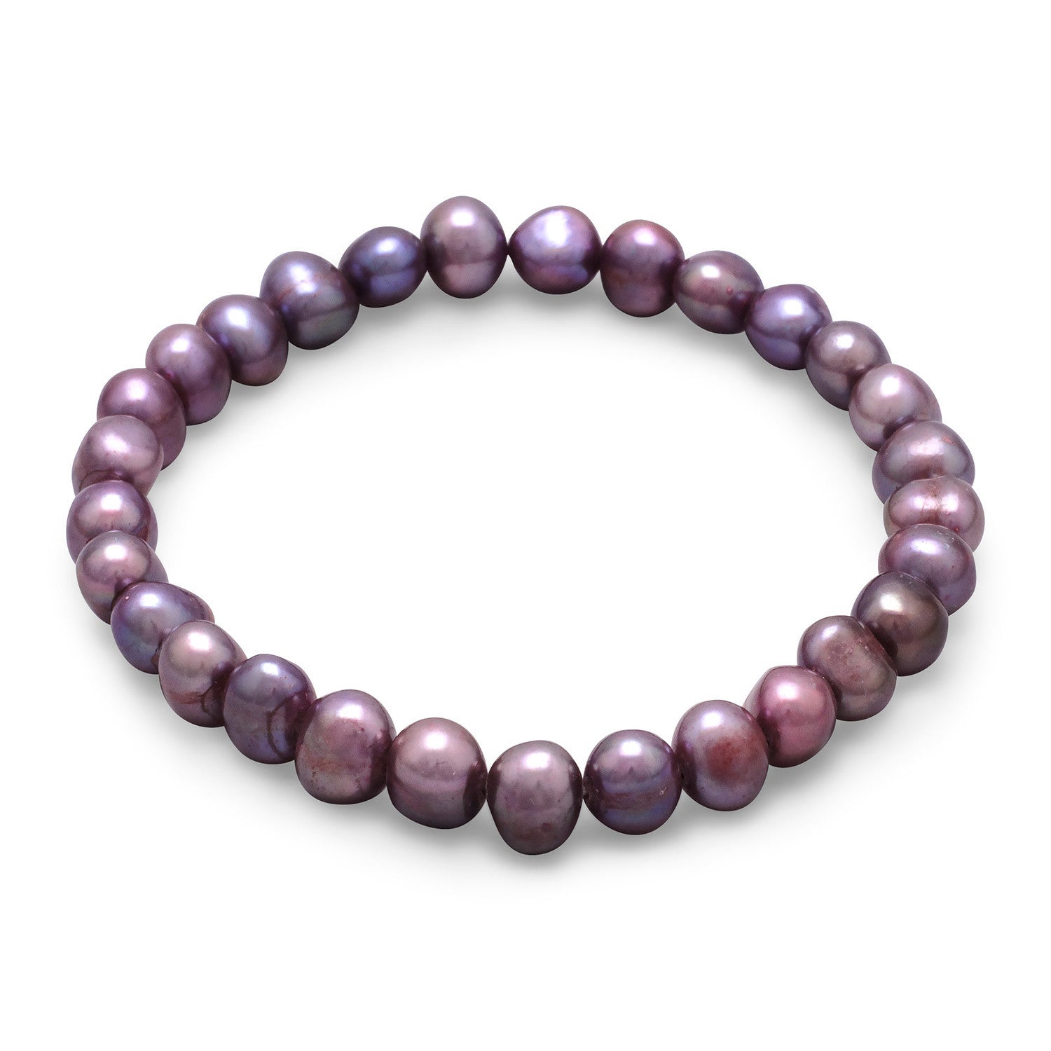 Coastal Jewelry Purple Pearl Beaded Necklace and 3 Piece Bracelet Set -  Walmart.com