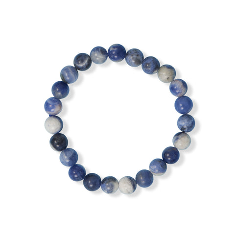 8mm Round Sodalite Stretch Bracelet