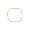 14 Karat Gold Plated Textured Square Bangle