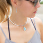 4mm Domed Omega Necklace
