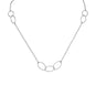 27.5" Rhodium Plated Multisize Oval Link Necklace