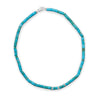 21" Reconstituted Turquoise Heshi Bead Necklace