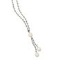 Labradorite Necklace with Cultured Freshwater Pearl Drop