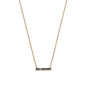 14 Karat Gold Plated Diamond Chip Necklace