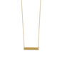 14 Karat Gold Plated Engravable Bar Necklace