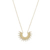 "Shine On!" 14 Karat Gold Plated Sunburst Necklace