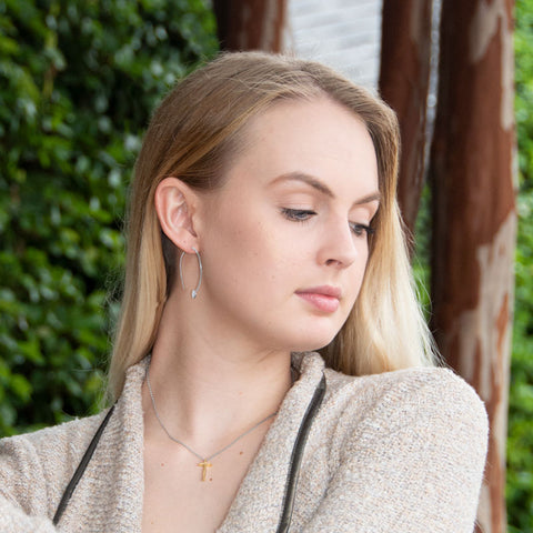 Two Tone Cross Necklace