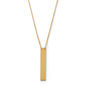 16" + 2" 14 Karat Gold Plated Vertical Bar Drop Necklace