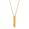 16" + 2" 14 Karat Gold Plated Vertical Bar Drop Necklace