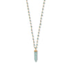 40 " Apatite and Amazonite Necklace