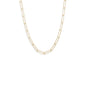 21" 14 Karat Gold Plated Paperclip Chain Necklace