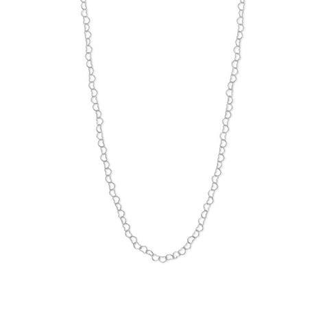 Dainty Linked Heart Chain Necklace