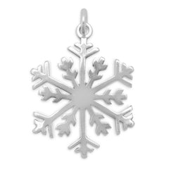 Polished Snowflake Pendant