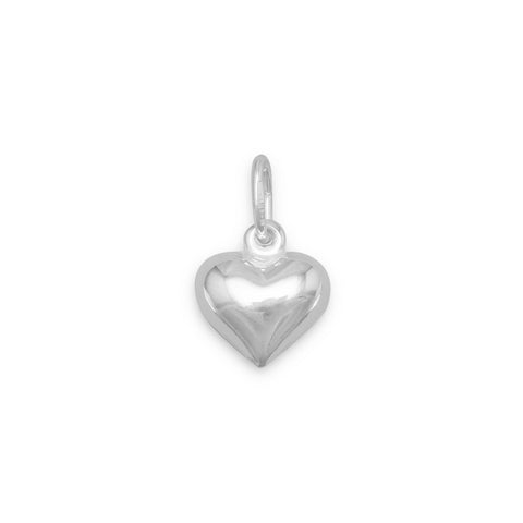 12mm Puffed Heart Charm