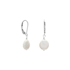 12mm Cultured Freshwater Coin Pearl Earrings