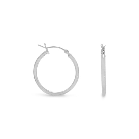 2mm x 24mm Click Hoop Earrings