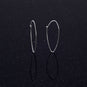Thin Oval Wire Hoops
