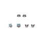 Owl, Raccoon and Dog Earring Set