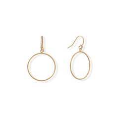 14/20 Gold Filled 25mm Circle Earrings
