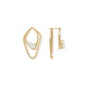 Two-In-One Moonstone and White Topaz Kite Earrings