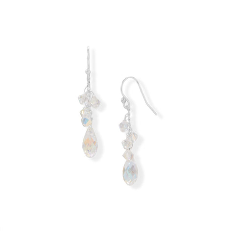 Swarovski Crystal Cluster French Wire Earrings