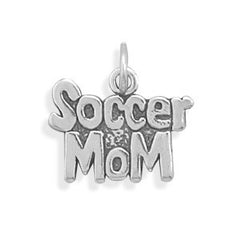 Oxidized Soccer Mom Charm