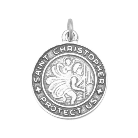 Round Saint Christopher Medal