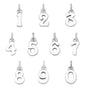 Oxidized Number Charms (0-9)