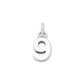 0-9 stainless steel numbers small charms