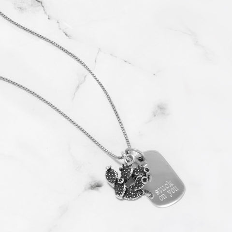 prickly pear cactus charm Silver or Gold 3D Prickly Pear Cactus Charm - Wholesale Silver Jewelry