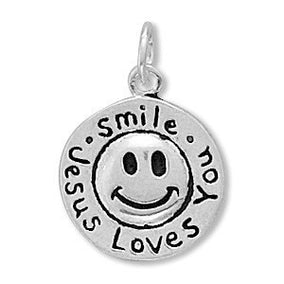 Smile Jesus Loves You Charm