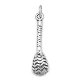 Oxidized Lacrosse Stick Charm