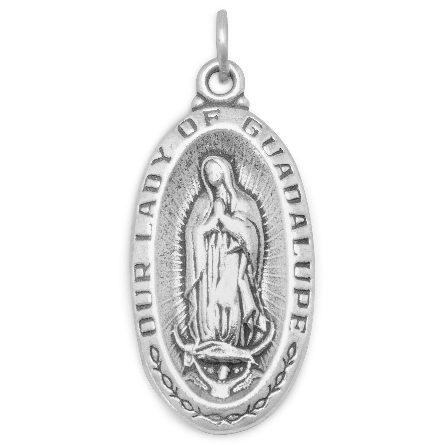 Our Lady of Guadalupe Medallion Charm - Made in the USA Our Lady of Guadalupe Medallion Charm - Made in the USA