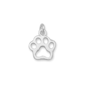 Small Cutout Paw Print Charm