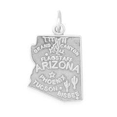 Oxidized Arizona State Charm