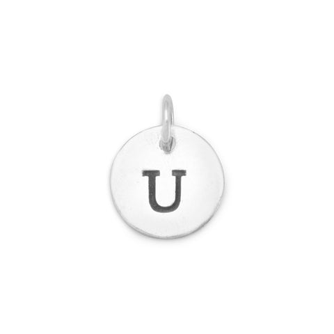 Oxidized Initial "U" Charm