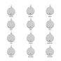 Engravable Rhodium Plated CZ Birthstone Pendant (January-December)